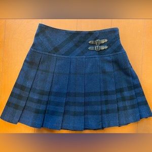 Burberry Plaid Gingham Mini Skirt